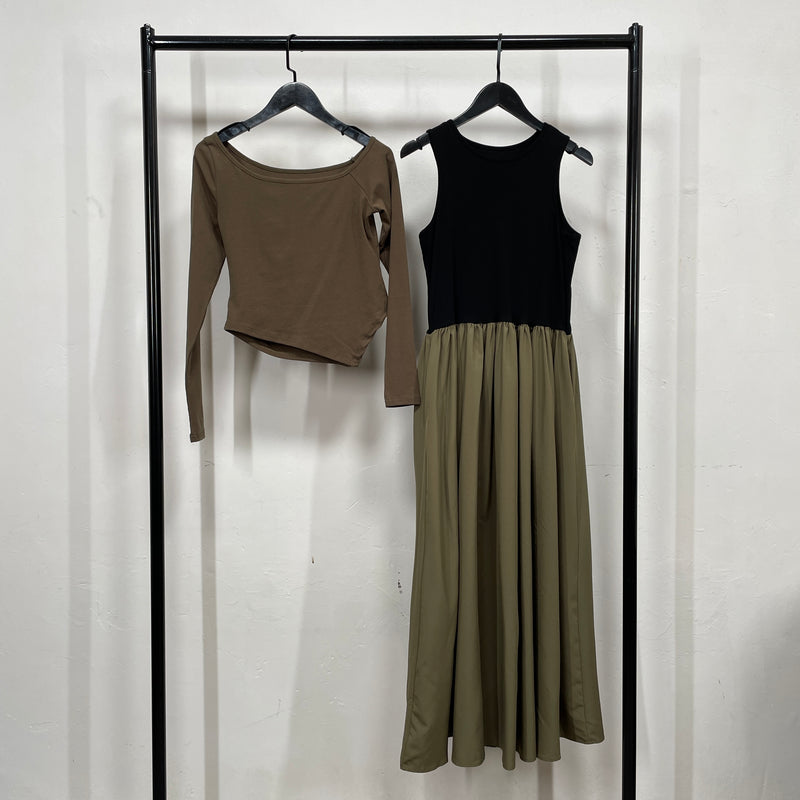 230819 - Cold Shoulder Dress Set(🛍 Limited 🛍)