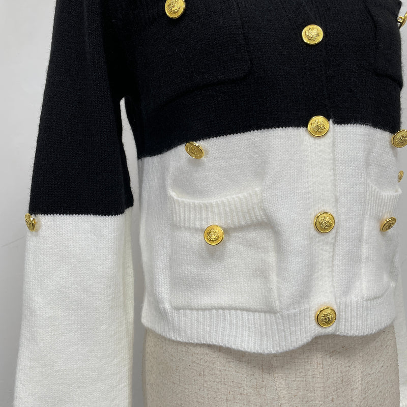 230927 - Two Tone Cardigan (10% Off)
