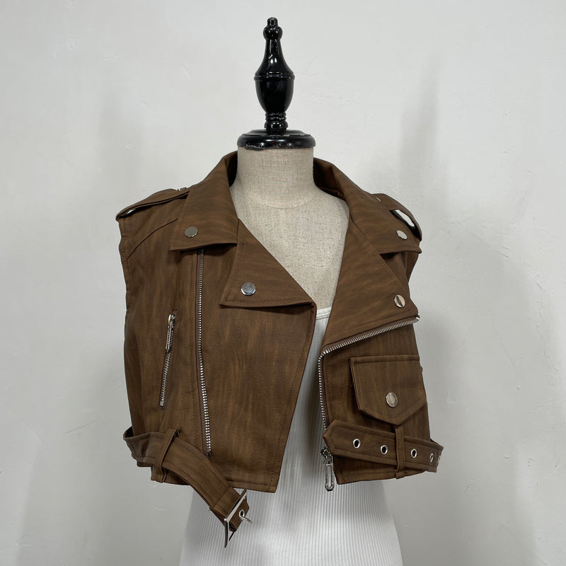 230919 - PU Leather Vest (10% Off)