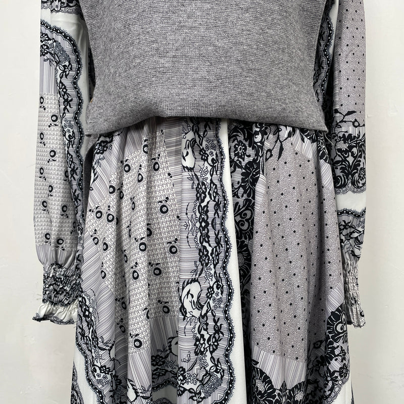 230907 - Lace Print Dress Set (❤️ Hot Item ❤️)