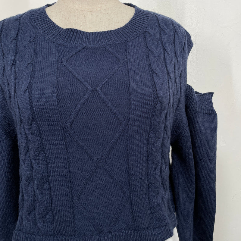 230892 - Cold Shoulder Knitting Top (10% Off)