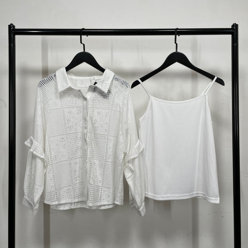 230863 - Hook Flower Shirt Set (10% Off)