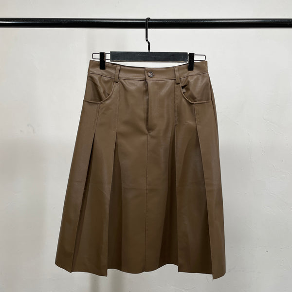 230932 - PU Leather Midi Skirt (❤️ Hot Item ❤️)