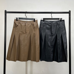 230932 - PU Leather Midi Skirt (❤️ Hot Item ❤️)