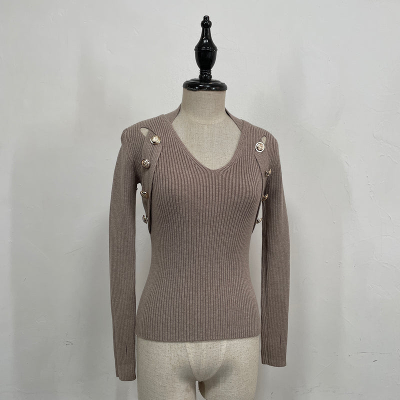 230941 - Design Shoulder Knitting Top