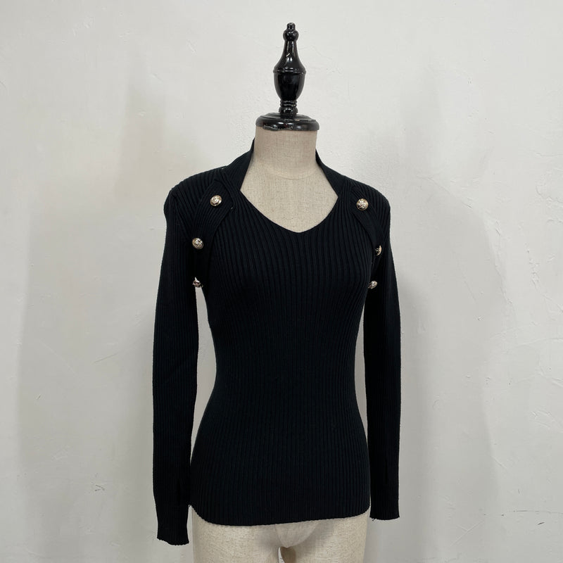 230941 - Design Shoulder Knitting Top