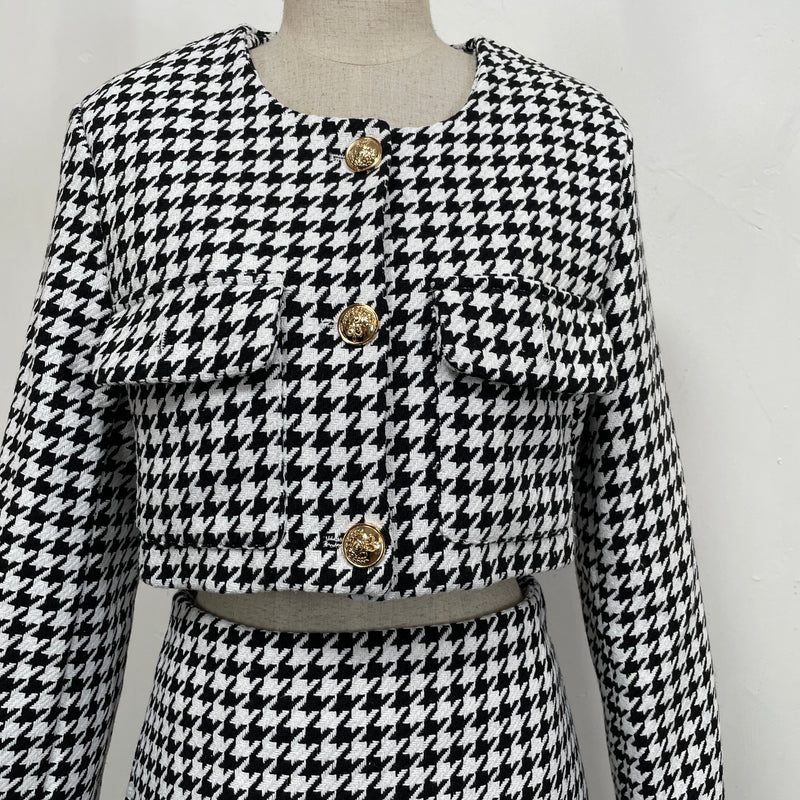230928 - Houndstooth Skirt Set(📣 New Item 📣)