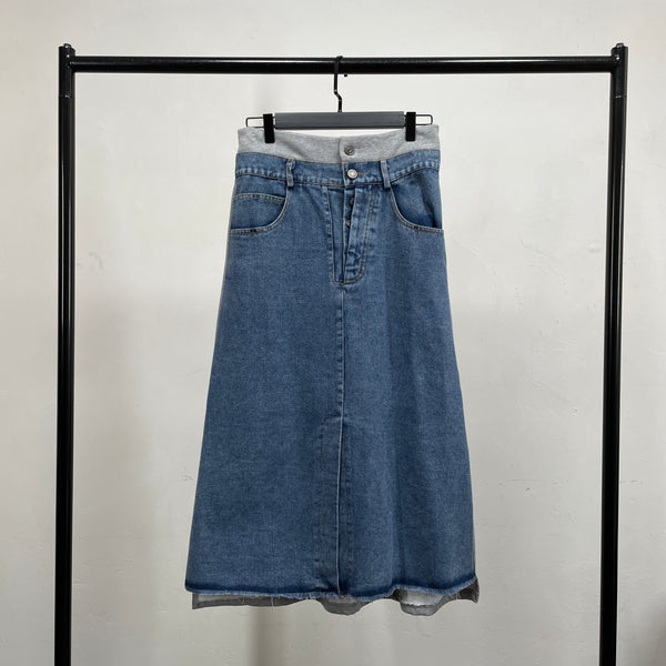 230979 - 2 Tone A Line Skirt(📣 New Item 📣)