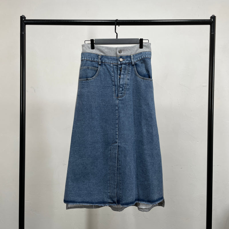 230979 - 2 Tone A Line Skirt(📣 New Item 📣)
