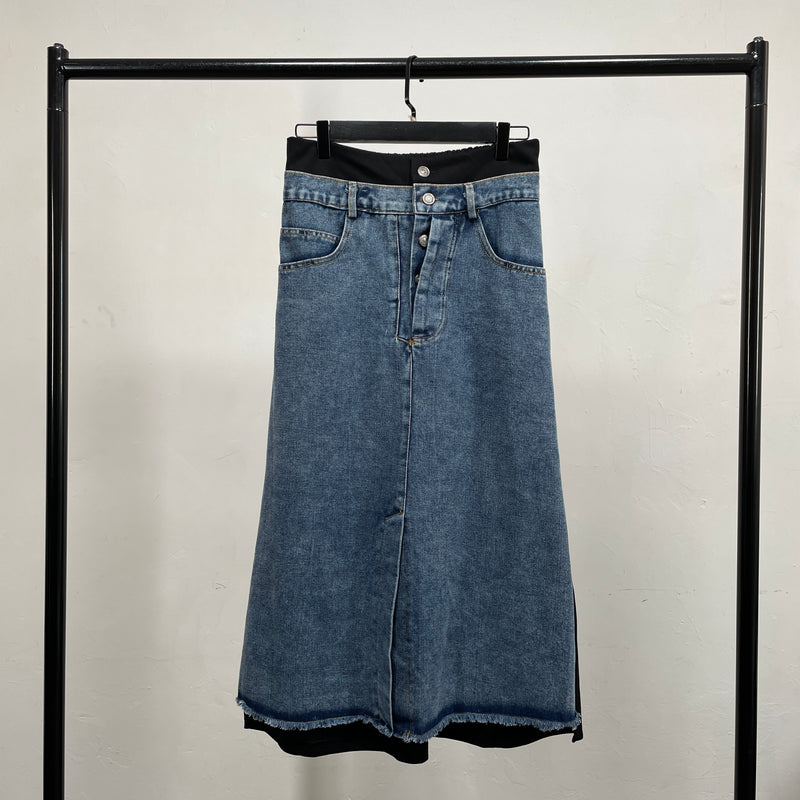 230979 - 2 Tone A Line Skirt(📣 New Item 📣)