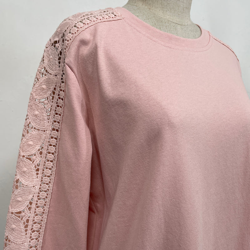 230982 - Lace Trim Cotton Top (10% Off)