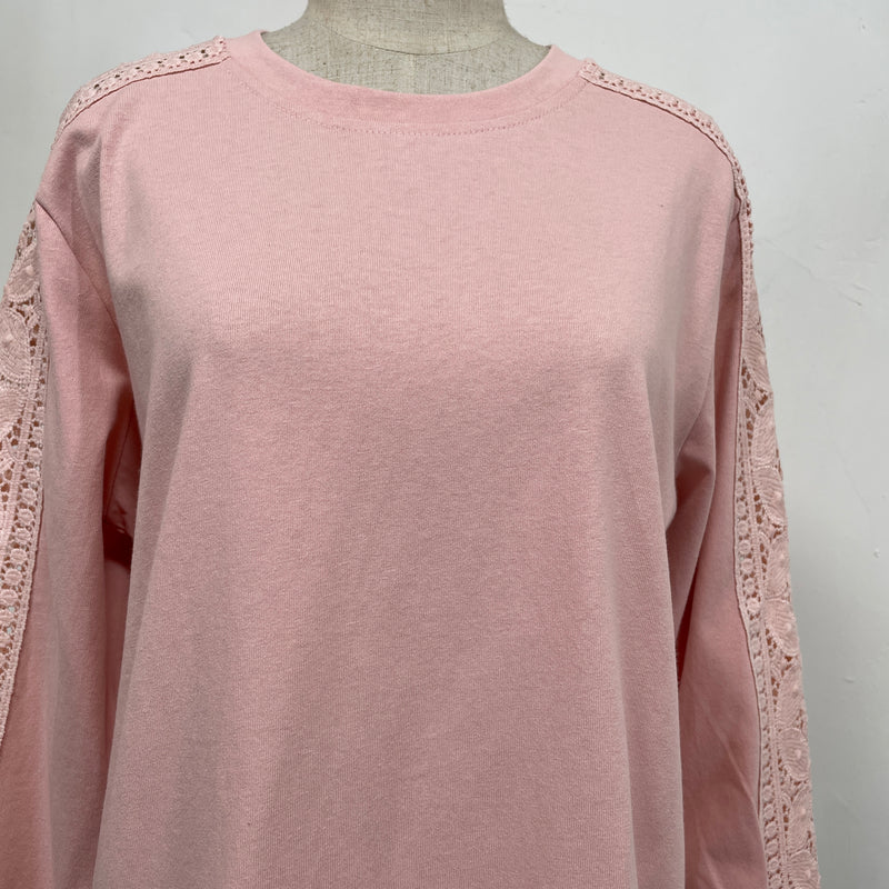 230982 - Lace Trim Cotton Top (10% Off)