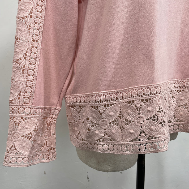 230982 - Lace Trim Cotton Top (10% Off)