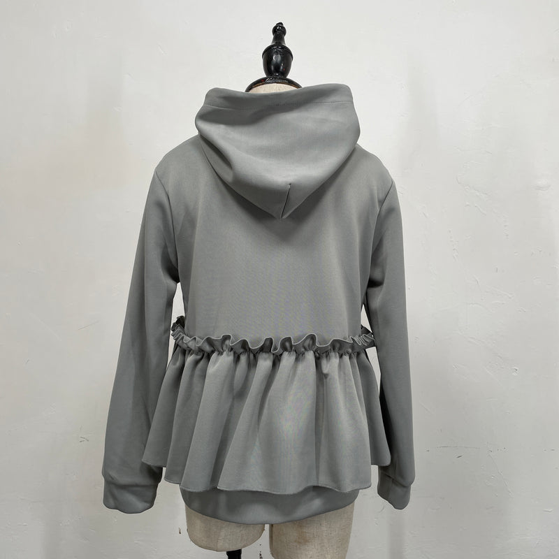 230983 - Ruffle Bottom Hood Jacket (❤️ Hot Item ❤️)