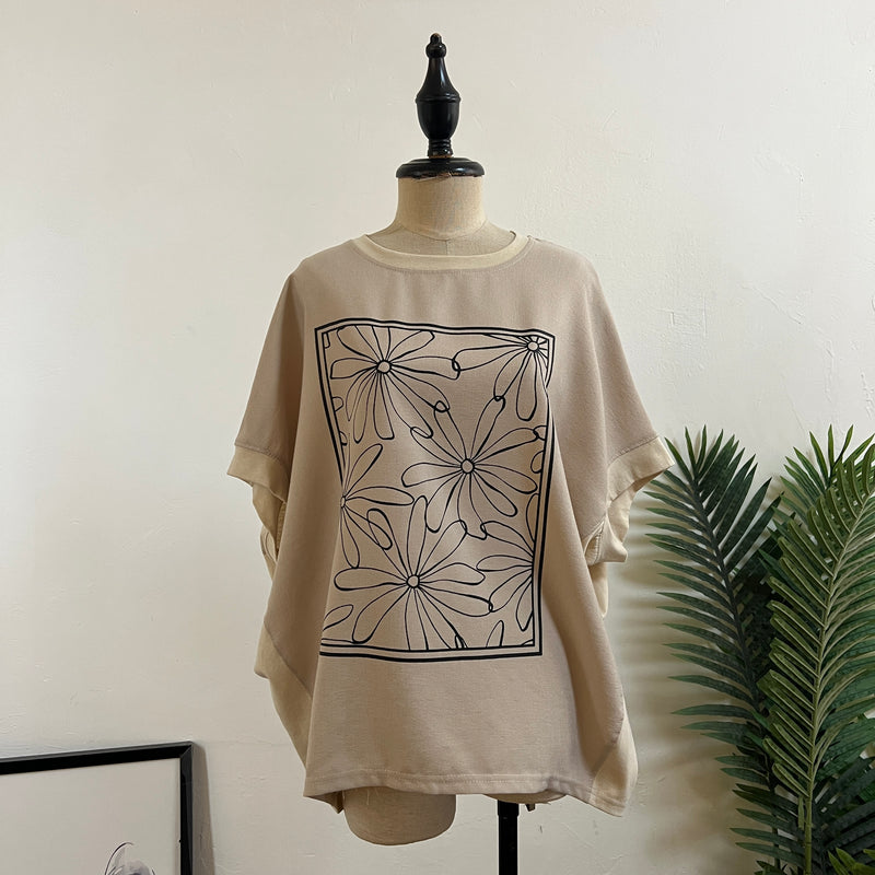 250135 - Printed Top (❤️ Hot Item ❤️)