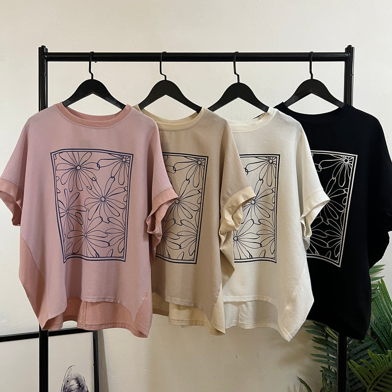 250135 - Printed Top (❤️ Hot Item ❤️)