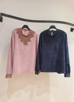 221683 - Lace Neck Top (10% Off)