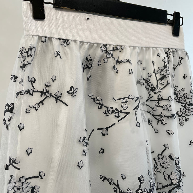 220458 - Floral Gauze Skirt