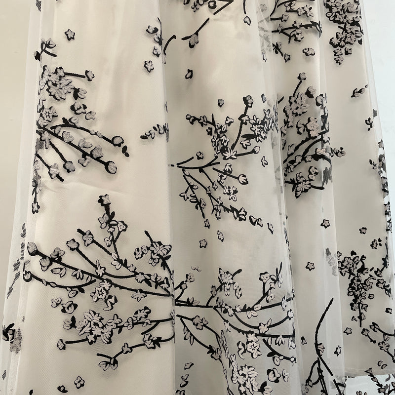 220458 - Floral Gauze Skirt