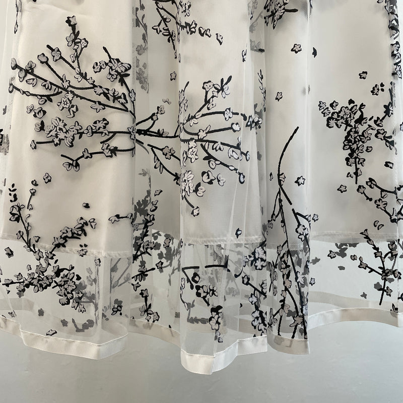 220458 - Floral Gauze Skirt