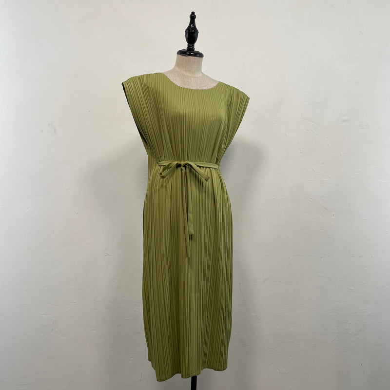 230154 - Pleated Chiffon Dress