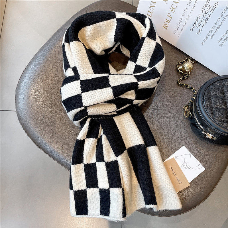 221661 - Checked Pattern Scarf (⌛️Pre Order⌛️)
