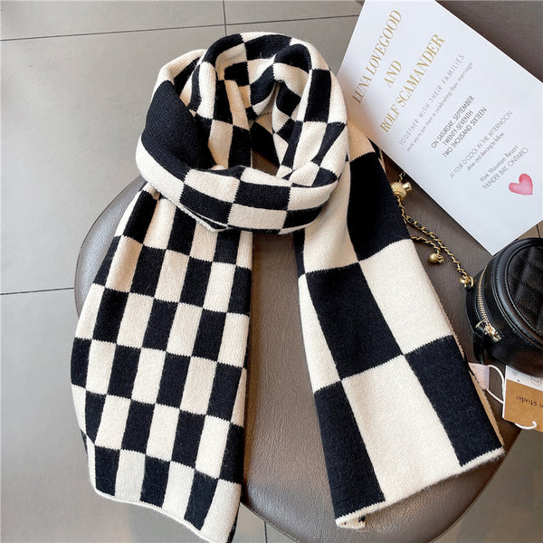 221661 - Checked Pattern Scarf (⌛️Pre Order⌛️)