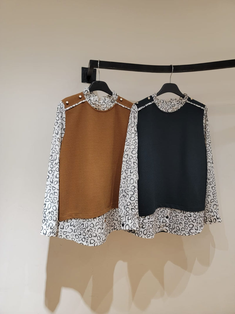 221689 - Chiffon Sleeve Top (10% Off)